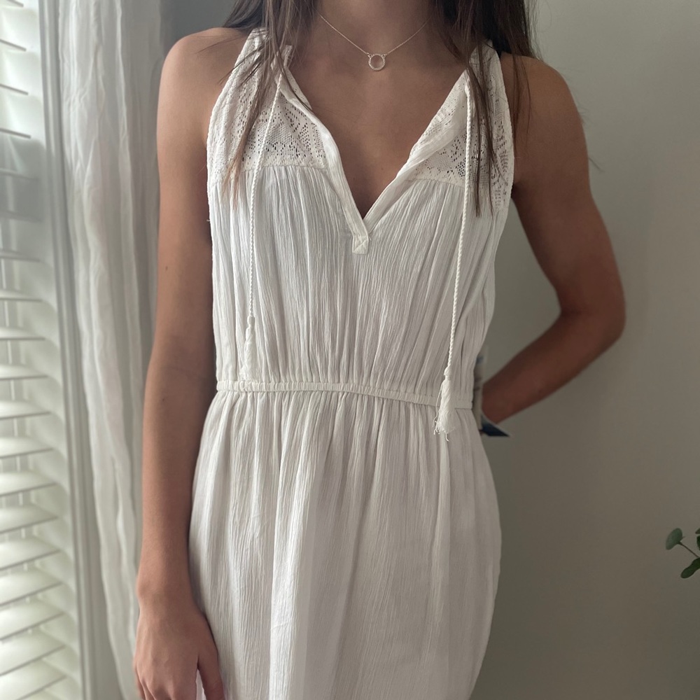 White Roxy Sundress/Beach Coverup